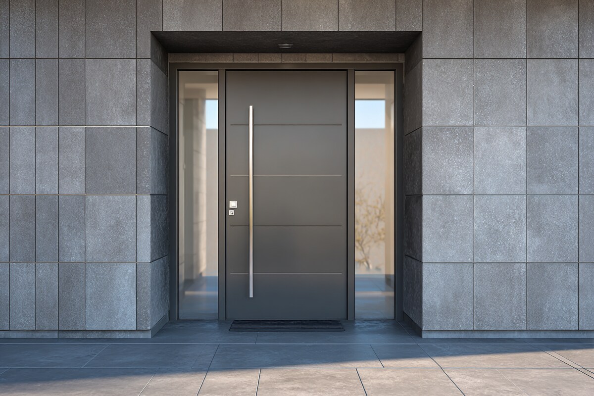 Modern Entrance Swing Single Door Design in Matte Finish